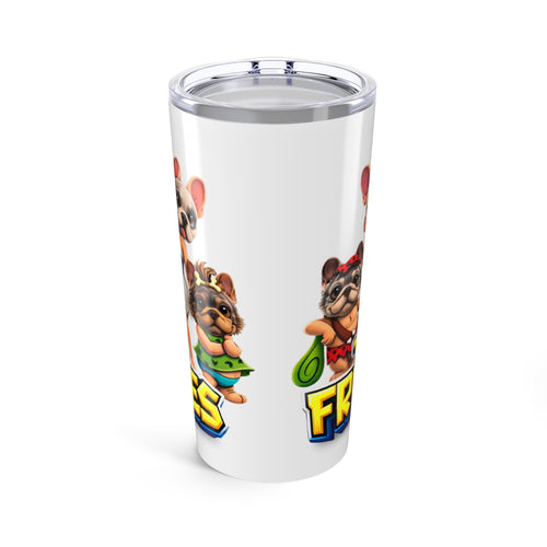 20oz French Bulldog Tumbler Mug